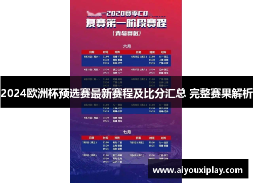 2024欧洲杯预选赛最新赛程及比分汇总 完整赛果解析