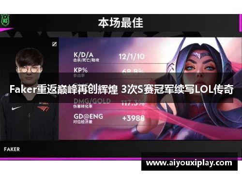 Faker重返巅峰再创辉煌 3次S赛冠军续写LOL传奇